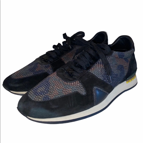 VERY RARE burberry men’s camo motif sneakers - Picture 1 of 12